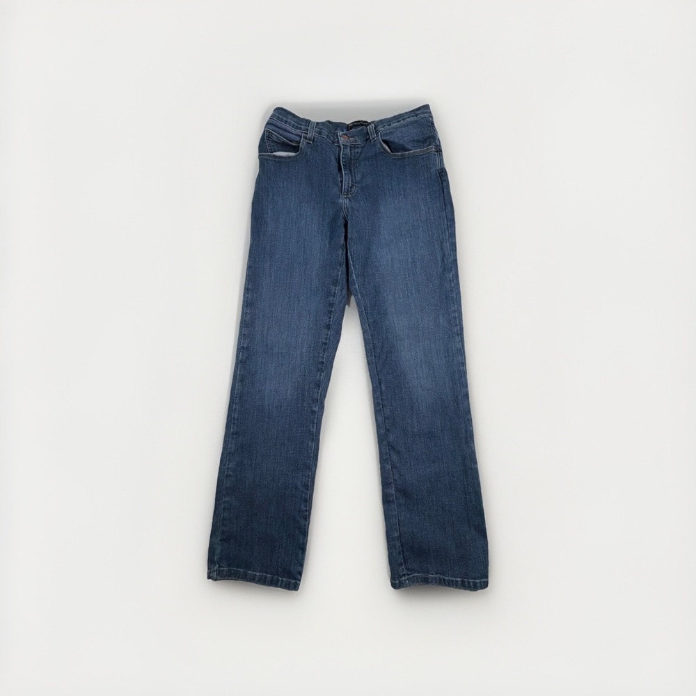 Lee Jeans Women's Size 8 Medium Relaxed Fit Straight Leg Denim Blue
